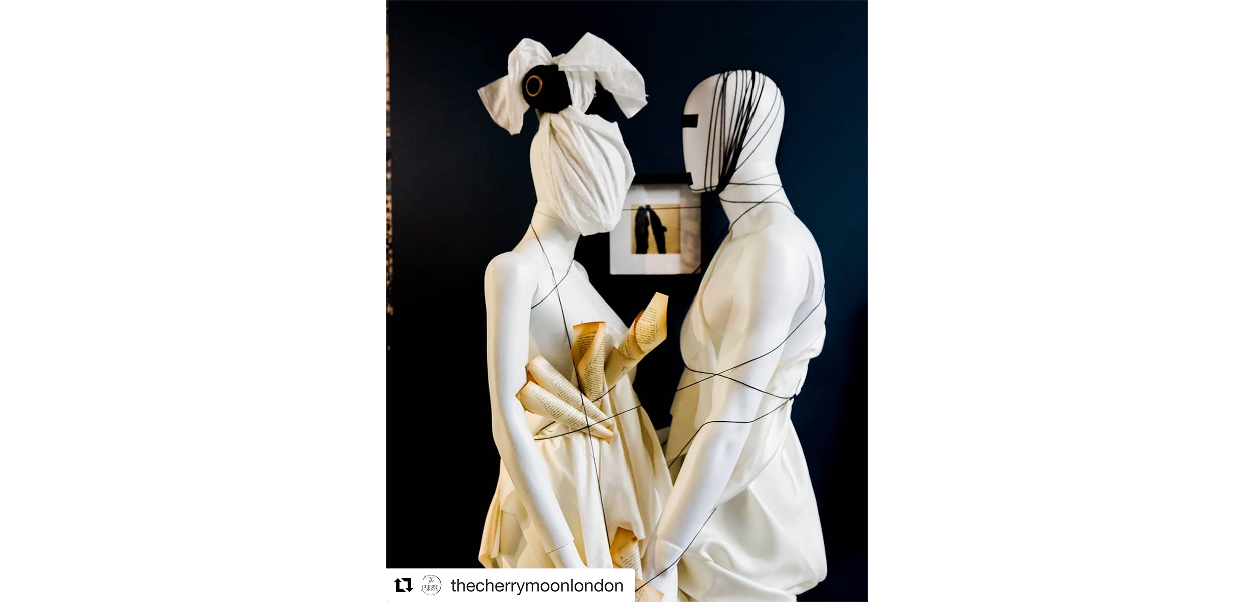 Artwork of two mannequins